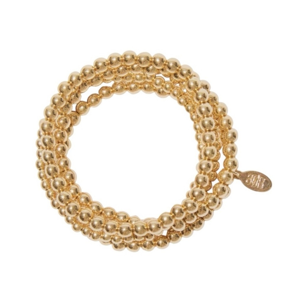 NWT, 8 Other Reasons, BUBBLE BANGLE SET, 18k Gold Plated, Set of 5 bracelets